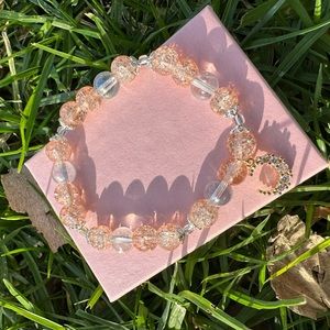 Beadedstretchy Bracelet made by me,gift for her,with gift box.